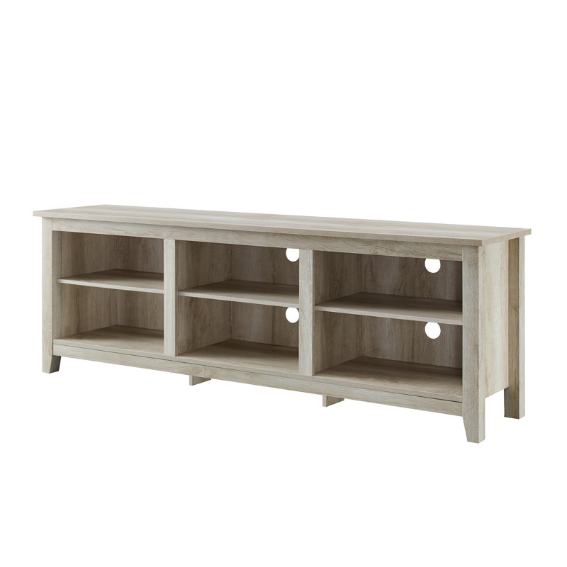 Sunbury Open Storage TV Stand, White Oak, 70"