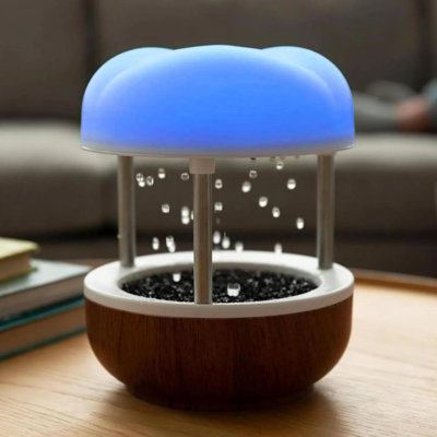 Calming Cloud’ Tabletop Water Fountain Quiet Pump Splash Resistant Zen & Nature Décor  Promotes Focus Stress Relief Productivity Sleep Reminder To Pause & Reset Desk Accessory