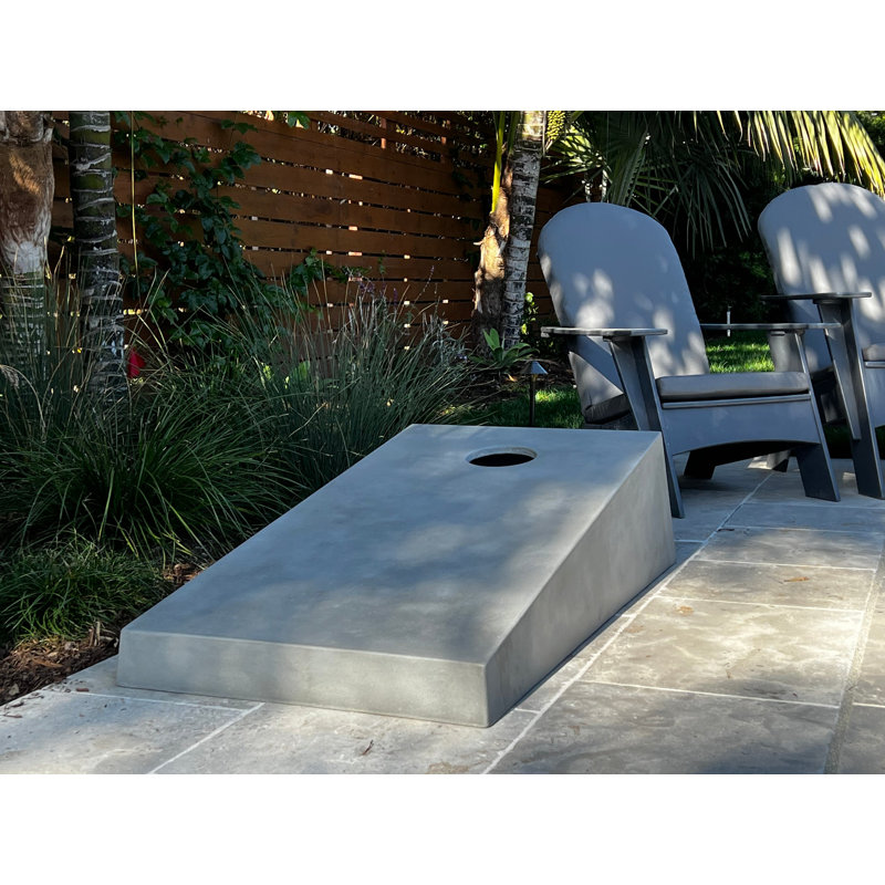 Ensemble de planche moderne cornhole en béton, Noir