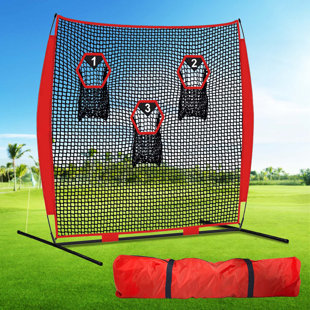 Filet de lancer et de lancer de football 8X8FT - Filet d'entraînement portatif de quart avec sac de transport | Passer la pratique de la cible pour l'entraînement au football