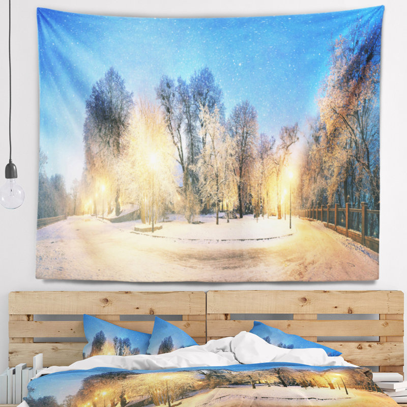 Tapisserie de temps dur de jardin de mariinsky Landscape, H 68 po x l 80 po