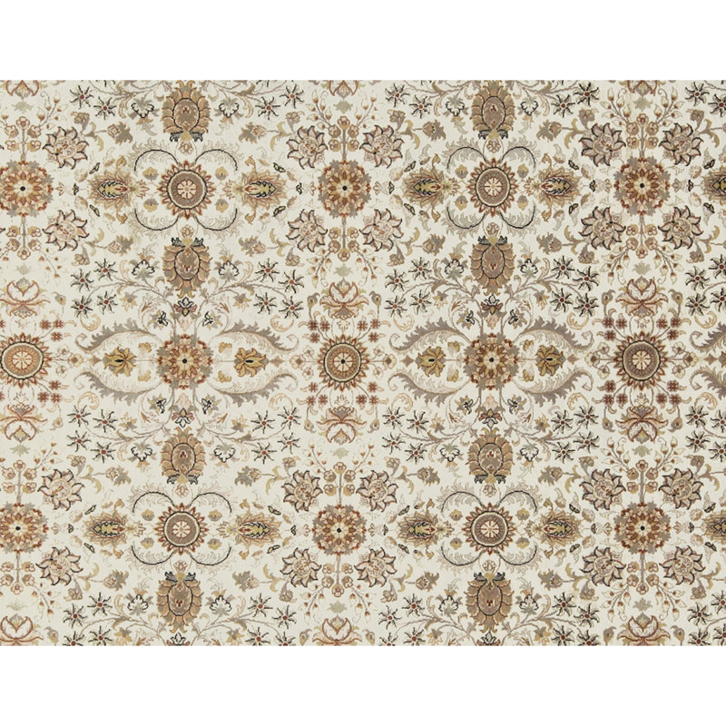 One-of-a-Kind Hand-Knotted High-Quality Ivory/Beige/Gray Area Rug