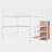 Full Size Metal Loft Bed With Built-In Desk-346039551