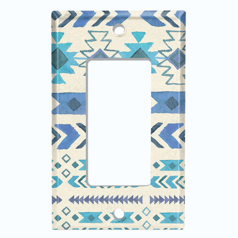 Patterned 1 - Gang Toggle Light Switch Standard Wall Plate
