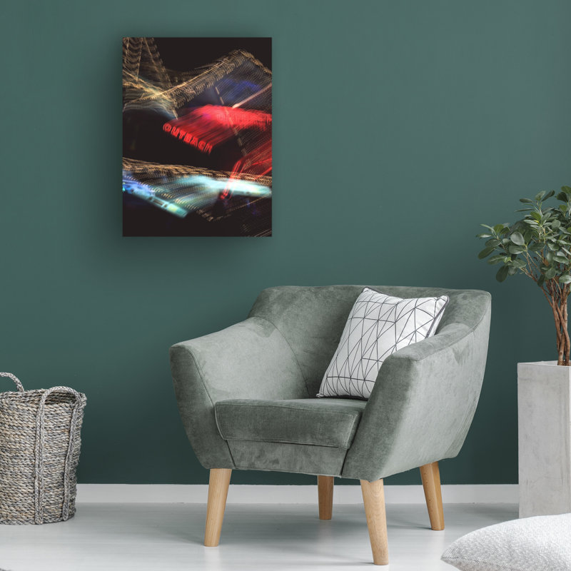 Œuvre sur toile «bolologuf studio III Las Vegas Night Neon», H 19 po x l 14 po