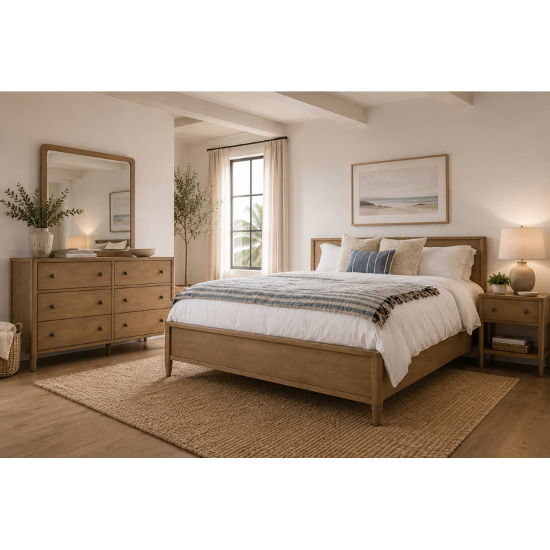 Chatham - Solid Wood Bed - King - Warm Maple Finish, King