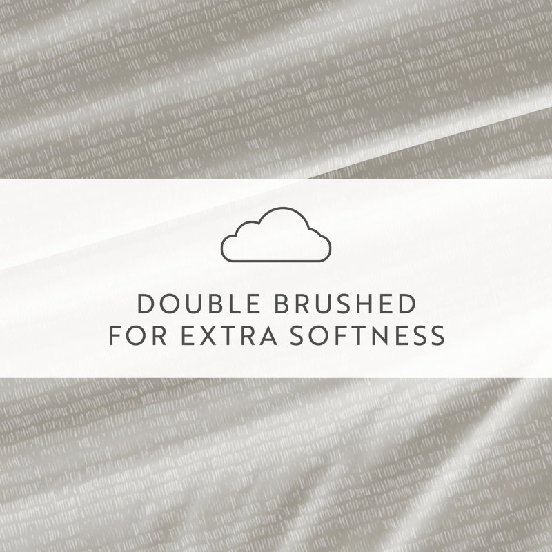 California King Light Grey Striped Microfiber Sheet Set