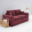 Canapé modulaire modulaire Cloud Couch, canapé moderne Comfy Cloud, 2 places avec housses de coussin Mobilier amovible pour le salon, la chambre à coucher, les appartements, les dortoirs, aucun assemblage requis-1087859867