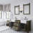 Paisley 72" Carrara White Marble Countertop Bath Vanity in Grizzle Gray with Faucet and Mirror
