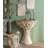 32.48" White Semi-Circle Solid Wood Console Table