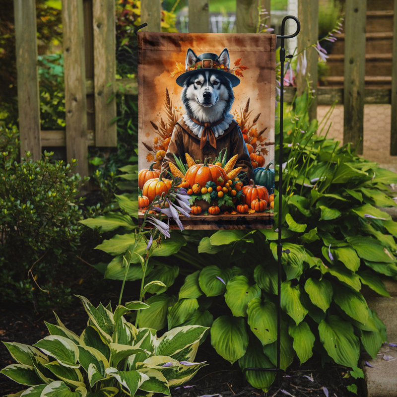 Drapeau du jardin de l'Action de grâce, Husky sibérien