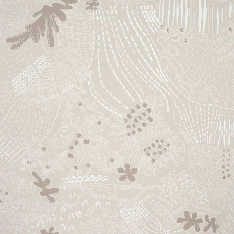 Papier peint Schumacher x Clements Ribeiro Haven, Neutre clair