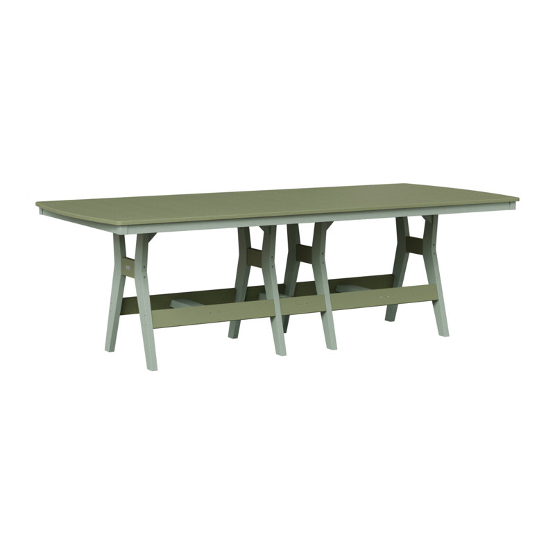 Harbor Outdoor Bar Table, Seafoam, Weatherwood