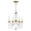 Lustre classique / traditionnel à 4 lumières de style bougie avec détails en cristal Fabio-795742095