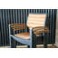 SoHo Teak Aluminum Outdoor Stacking Armchair-2049749125