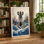 Zebra Emerges Japandi - Wrapped Canvas-1618373600-1618373602