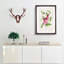 Illustration of Spotted Pink Flowers - Picture Frame Graphic Art Print-55579519-55579518