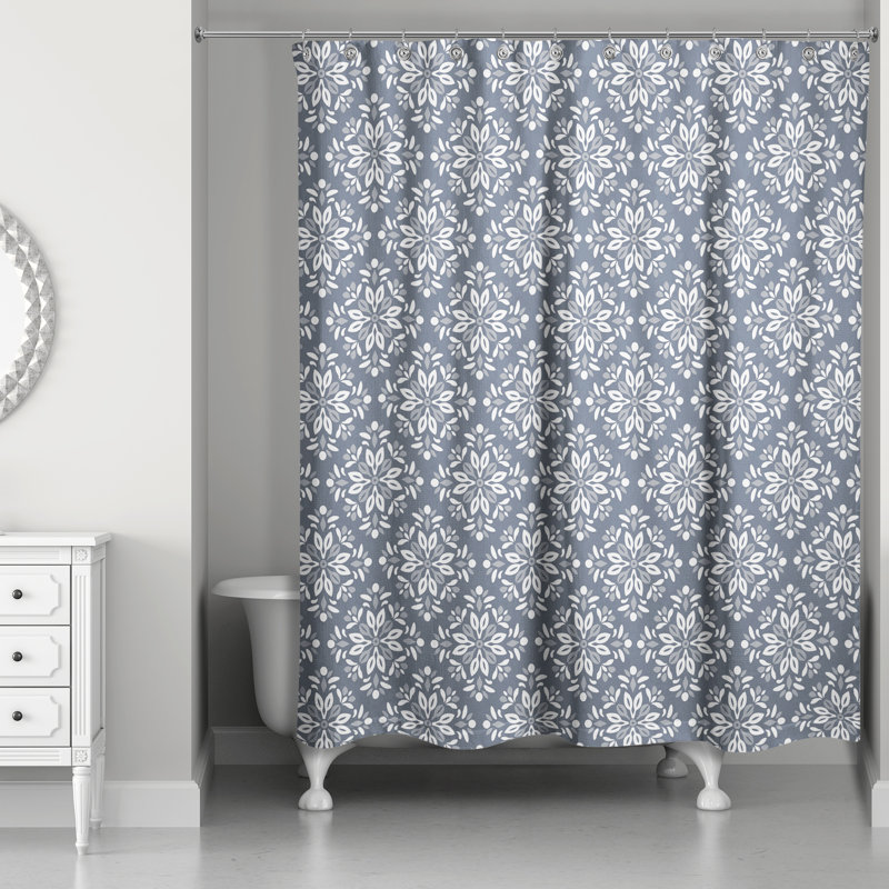 Rideau de douche Rimmert Medallion, Bleu
