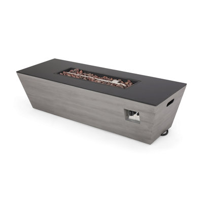 56" RECTANGLE MGO FIRE PIT - 50 000 BTU