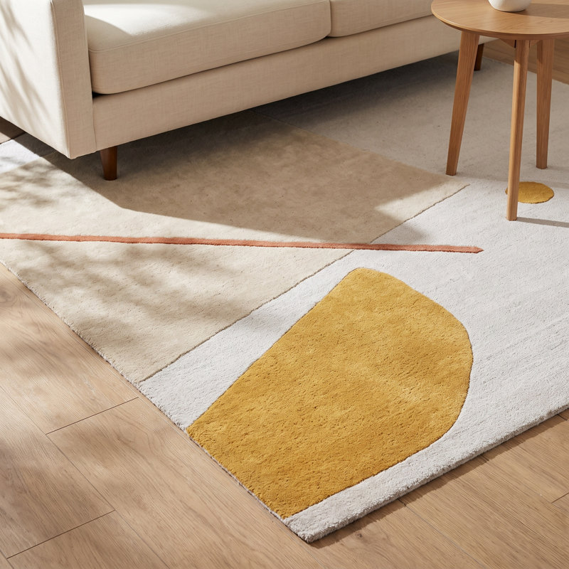 Olga Hand Tufted Wool Indoor Rug, Rectangle 8' x 10'
