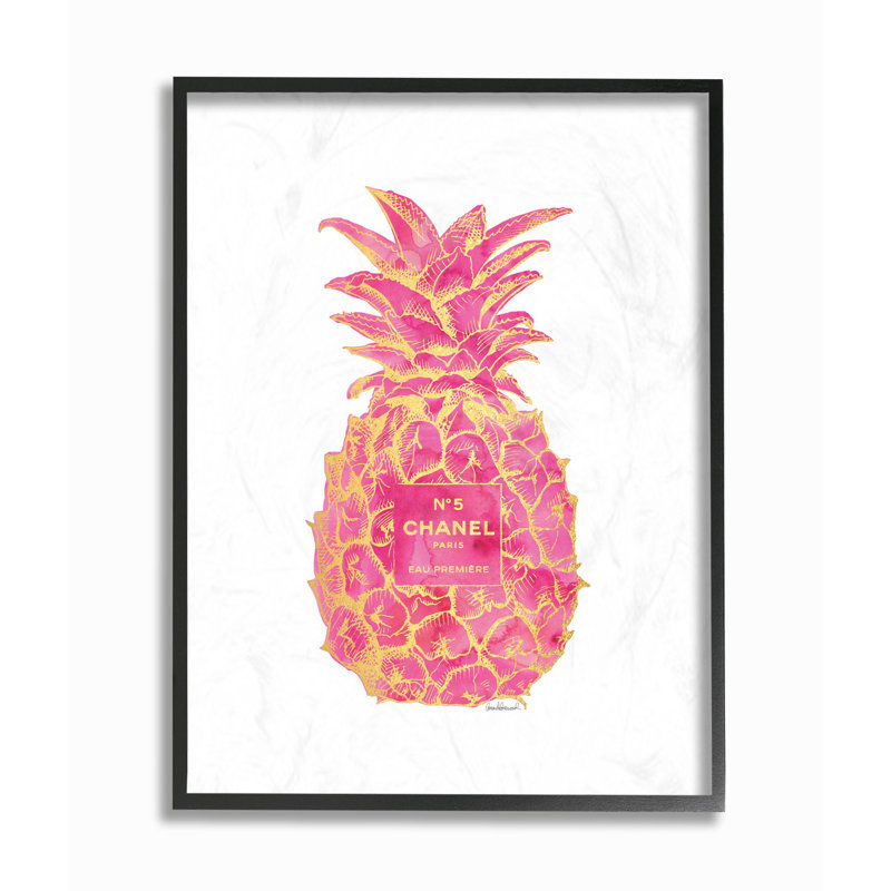 « mode, doré rose or », impression, Giclée encadrée noir minuit, H 14 po x l 11 po x P 1,5 po
