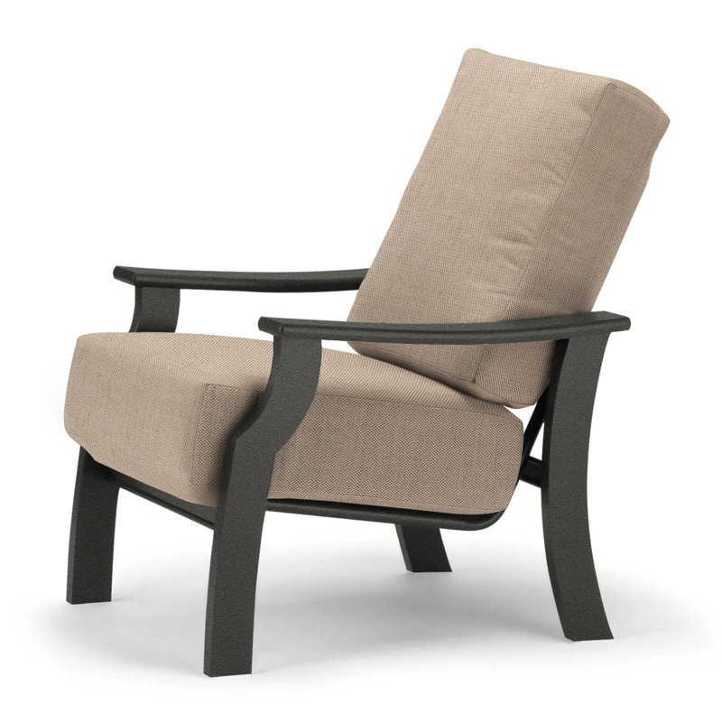 St. Catherine Outdoor Lounge Chair, Textured Graphite, Wren