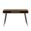 Bureau Mid-Century avec ports USB et prise de courant, bureau d'écriture moderne avec tiroirs, bureau d'ordinateur multifonctionnel