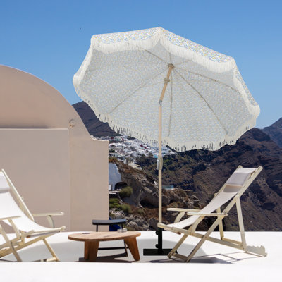 Parasol de marché 7,5 pi - festonné festonné