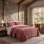 Ensemble de courtepointe rustique en velours de coton Stonewashed-1380164196-1380164211