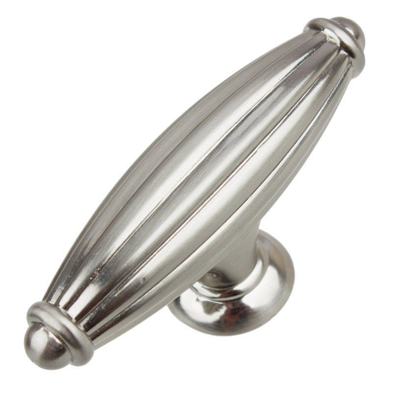 2 1/2" Rugby Novelty Knob, Satin Nickel, 10
