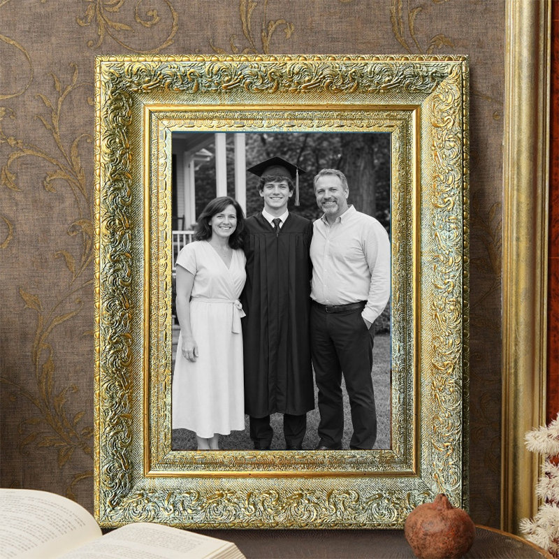 Cadre photo doré antique 1PC pour photos et cadeaux de Noël 11 "x 14", Antique Gold, 1, L 11 po x H 14 po