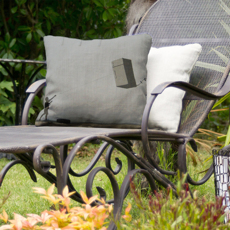 Outdoor Reversible Throw Pillow, 20" x 20", No