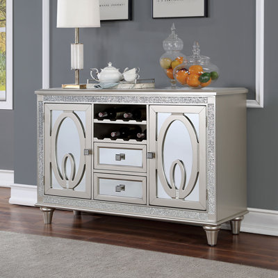 Glori 54" Width Wood Multi-Storage Server by Latitude Run