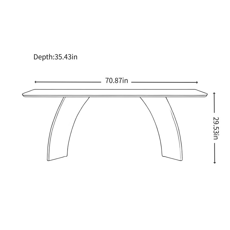 Modern Minimalist Solid Wood Dining Table Design