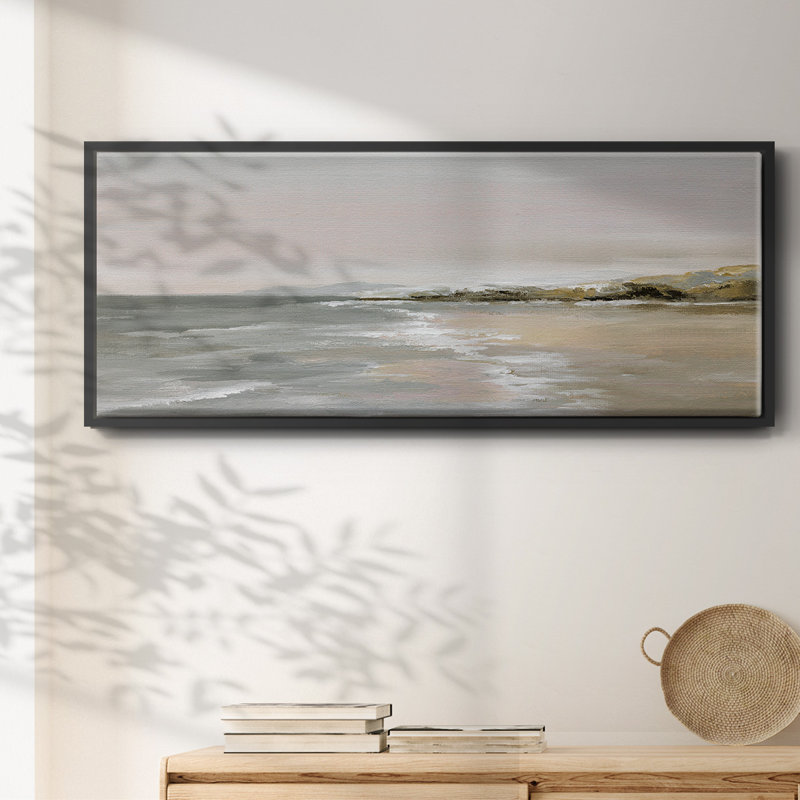 New Shore- Framed Canvas, 20" H x 50" W