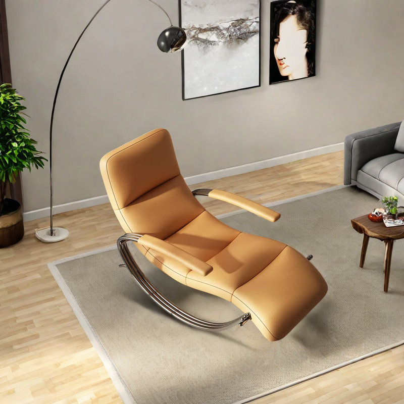 Chaise berçante légère de luxe, Orange