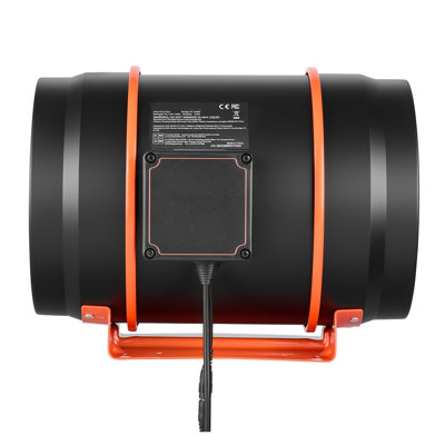Ensemble de ventilateur à conduit en ligne de 8 pouces avec filtre à charbon, système de ventilation à moteur EC de 807 CFM, circulation à 3 vitesses et contrôleur MLI à 10 vitesses pour les tentes de culture et le jardinage intérieur