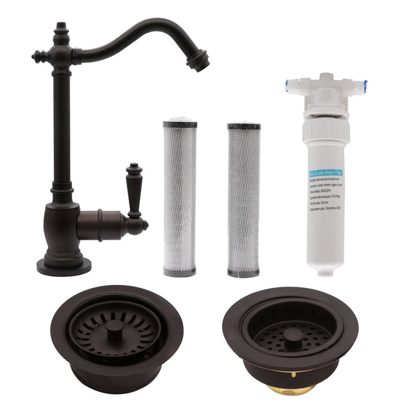 Westbrass Kitchen Faucet with Soap Dispenser, Oil Rubbed Bronze