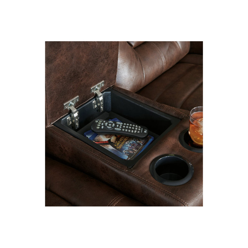 Causeuse inclinable électrique avec console