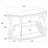 Gretta Merlot 2-Shelf Sofa Console Table