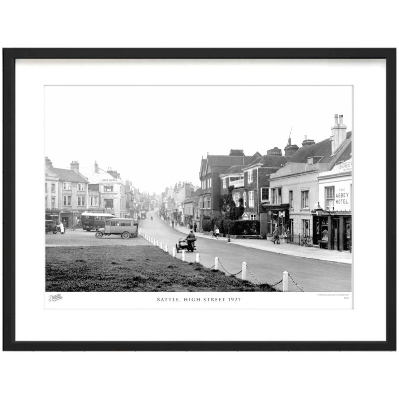 Battle, High Street 1927 by Francis Frith - Single Picture Frame Print, 45cm H x 60cm W x 2.3cm D