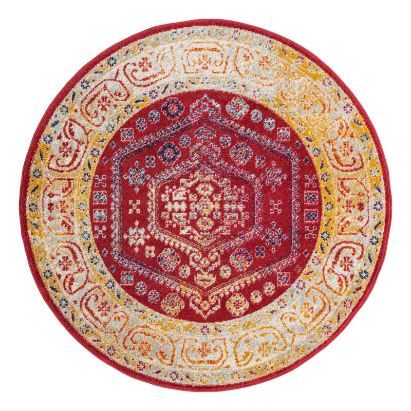 Aurelia Oriental Indoor Rug, Round 5'