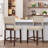 Counter Stool with Solid Wood Frame-91904562