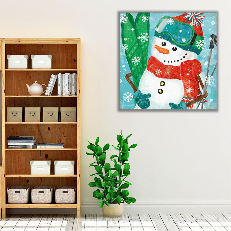 «Snowy Fun V», reproduction d'art sur toile, H 20 po x l 20 po