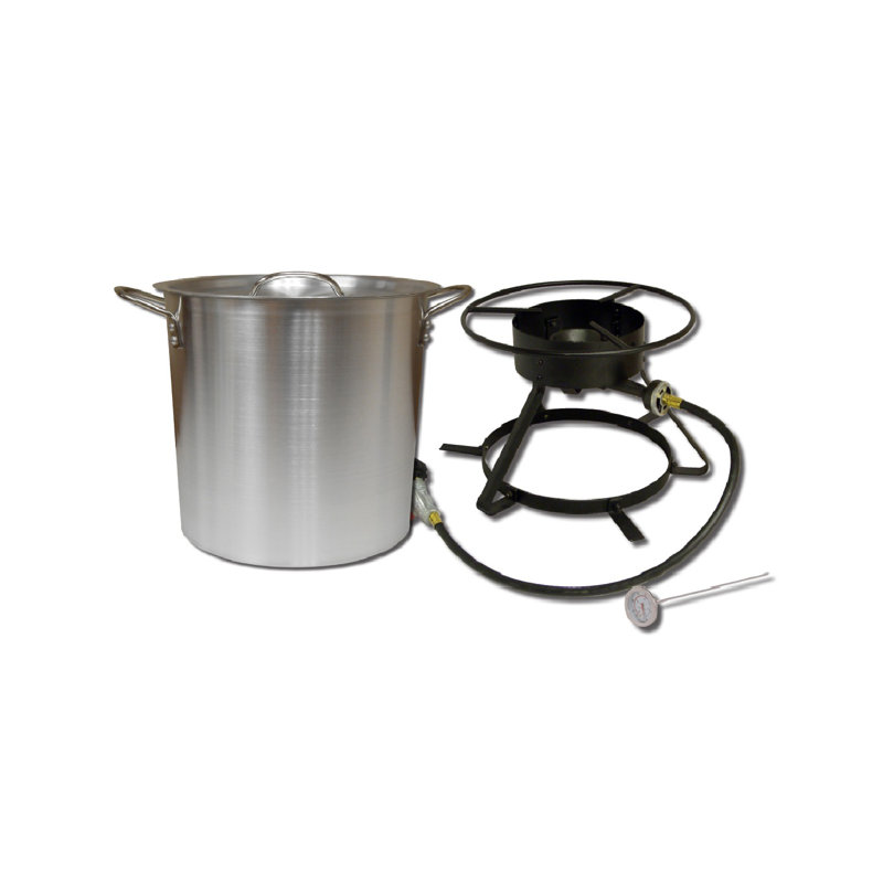 King Kooker Pot et couvercle en aluminium