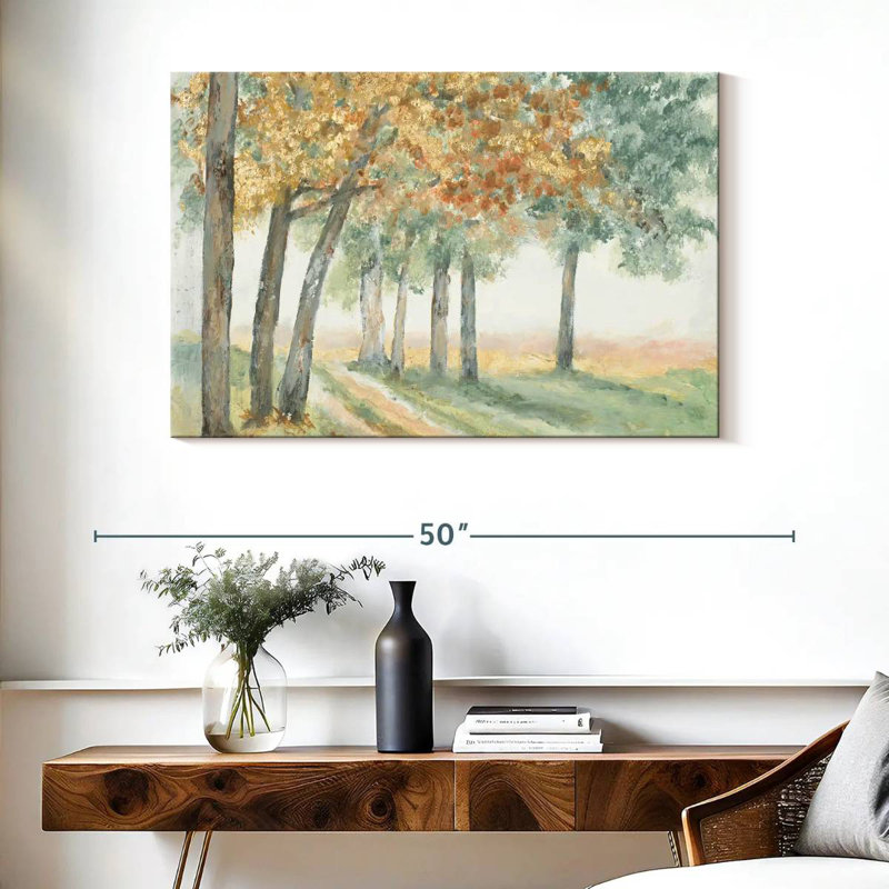 Harnek Golden Trees, 26" H x 39" W