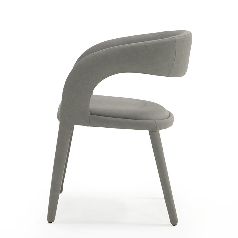 Freestyle Vegan Leather Dining Armchair, Gray