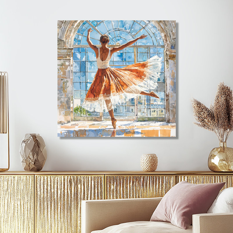 Dancer Majestic Elegant Form - Ballet, décoration murale en métal, impression Glam, H 16 po x l 16 po x P 0,84 po