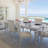 Glimmering Heights Extendable Glass Top Dining Table