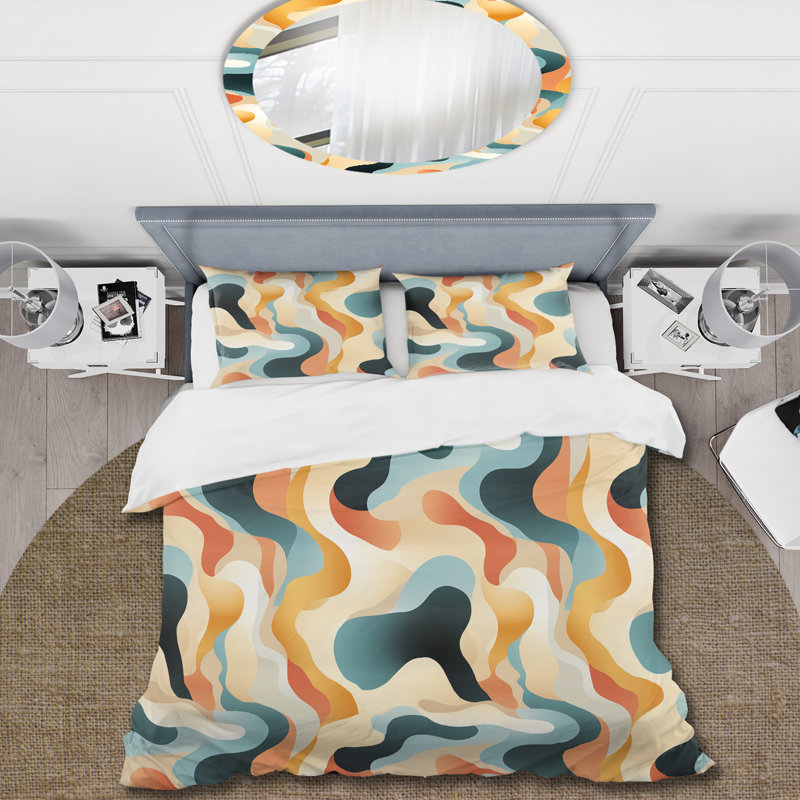 Ensemble de housse de couette à motif camouflage Contemporary Neutrals, Housse de couette pour très grand lit et 2 très